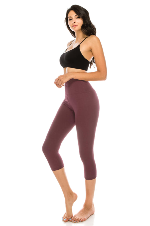  ALWAYS Womens 3 Yoga Shorts - Premium Soft Tummy Control  Workout Stretch Solid Leggings Pants