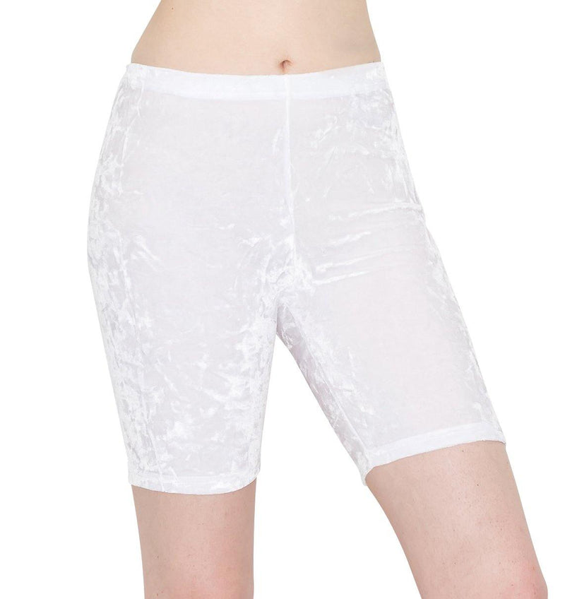 ALWAYS Women's Crushed Velvet Shorts — Buttery Soft Comfortable Sexy Stretchy Biker Pants - ALWAYS®