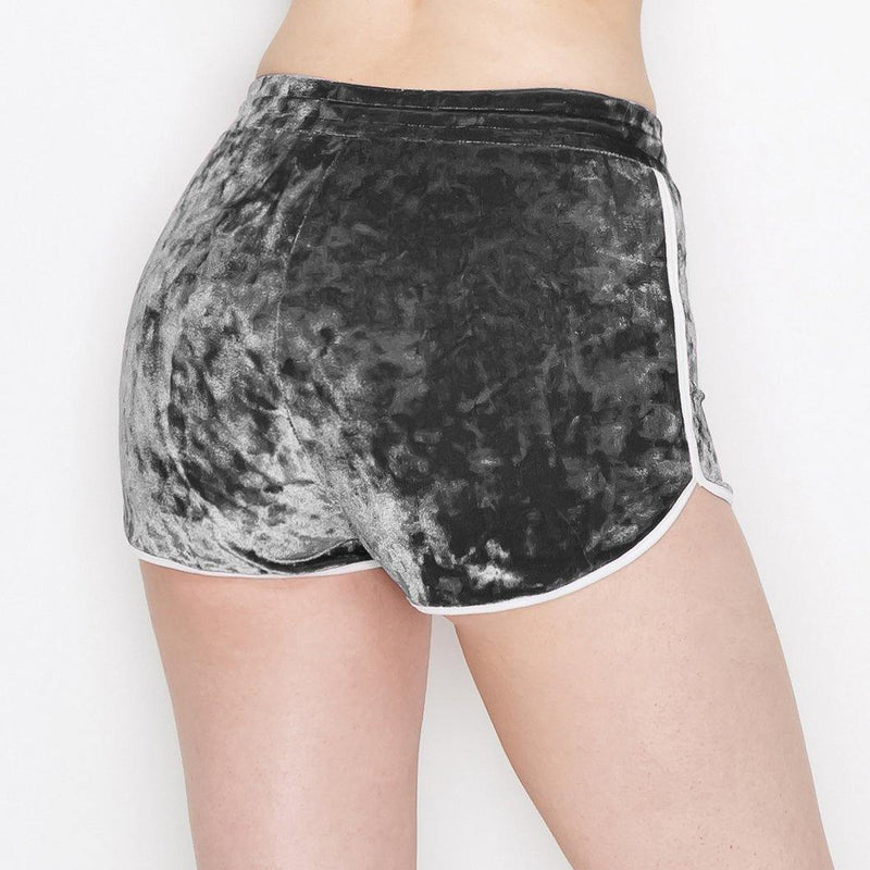ALWAYS Women's Crushed Velvet Shorts - Buttery Soft Drawstring Shorts - ALWAYS®