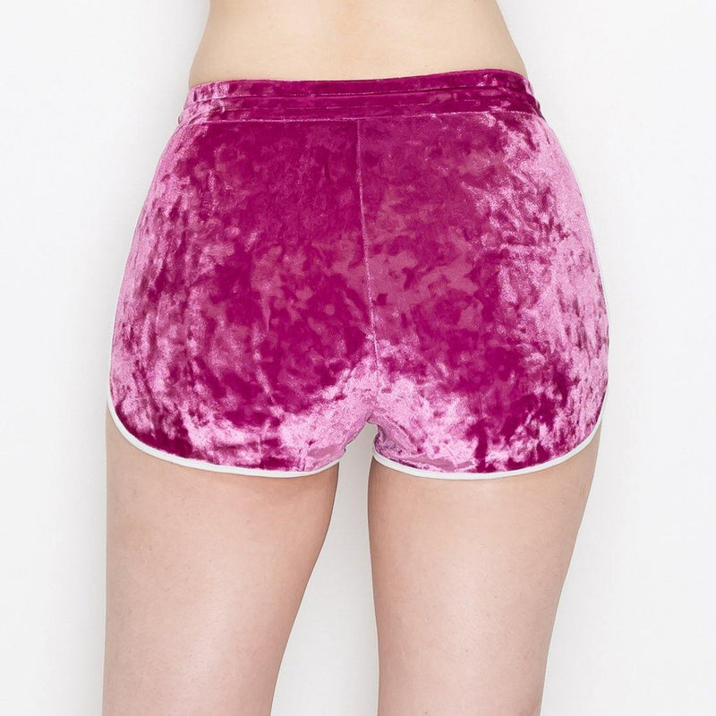 ALWAYS Women's Crushed Velvet Shorts - Buttery Soft Drawstring Shorts - ALWAYS®