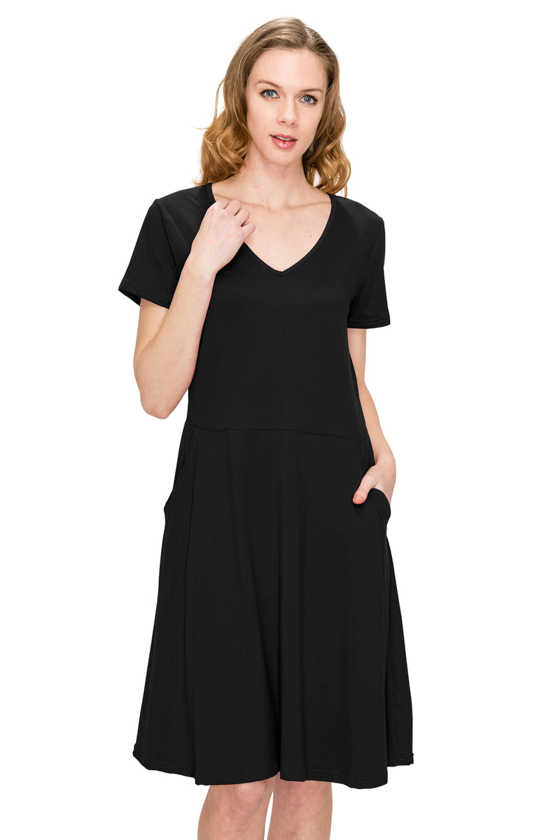 Casual Short Sleeve T Shirt Swing Dress – ALWAYS® Casual Short Sleeve T Shirt Swing Dress – ALWAYS®