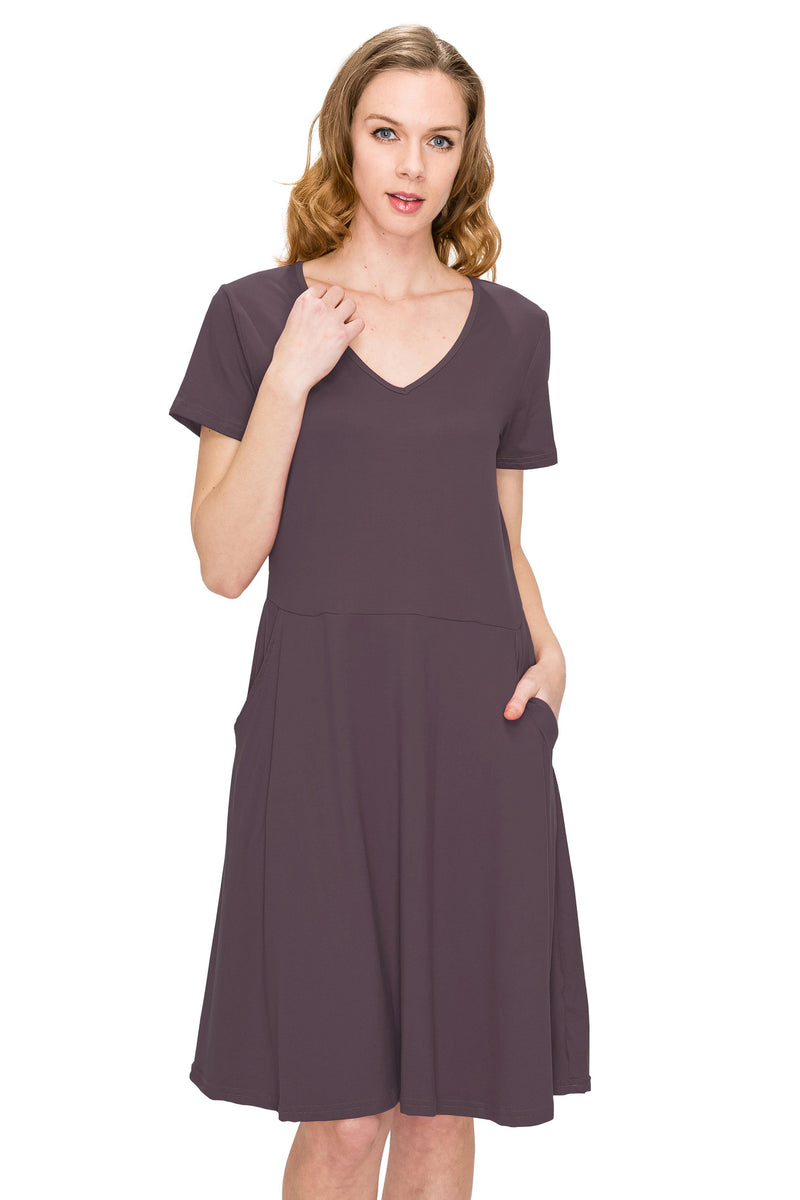 Casual Short Sleeve T Shirt Swing Dress - ALWAYS®