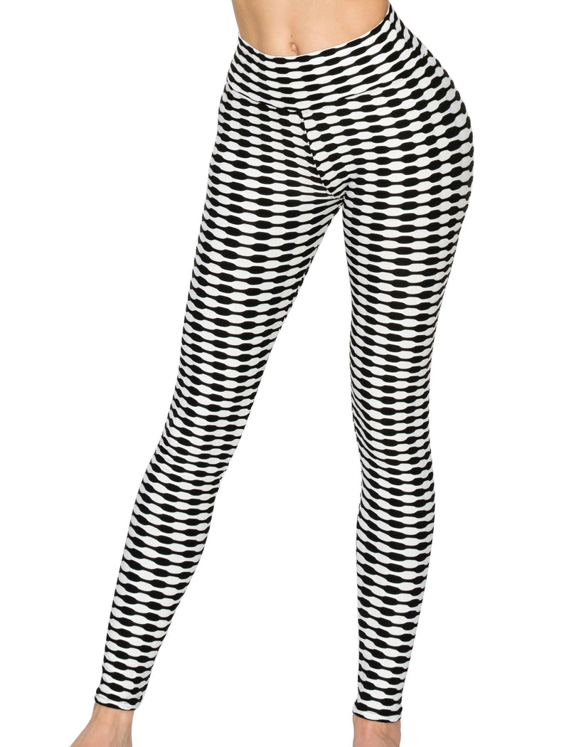 Textured 3D Booty Yoga Pants - High Waist Compression Slimming Butt Lift Patterned Pants - ALWAYS®