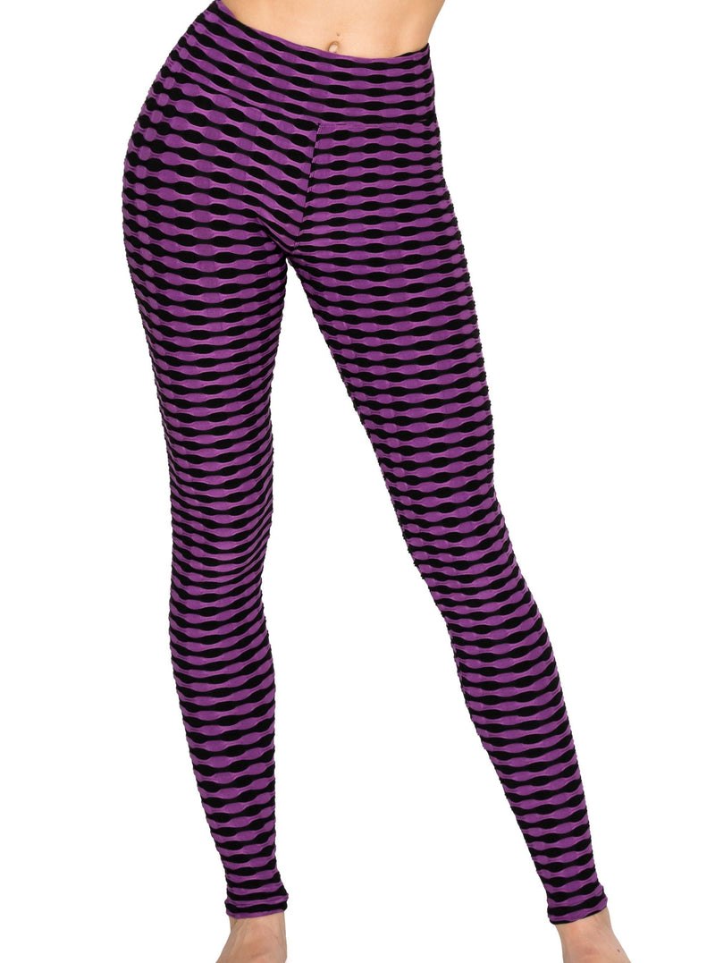 Textured 3D Booty Yoga Pants - High Waist Compression Slimming Butt Lift Patterned Pants - ALWAYS®