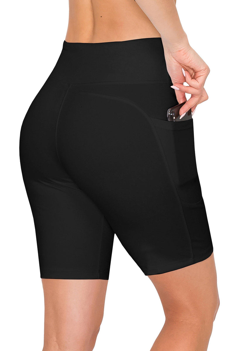 8" Bike Shorts with Pockets - Yoga Pants Material with Stitching - ALWAYS®