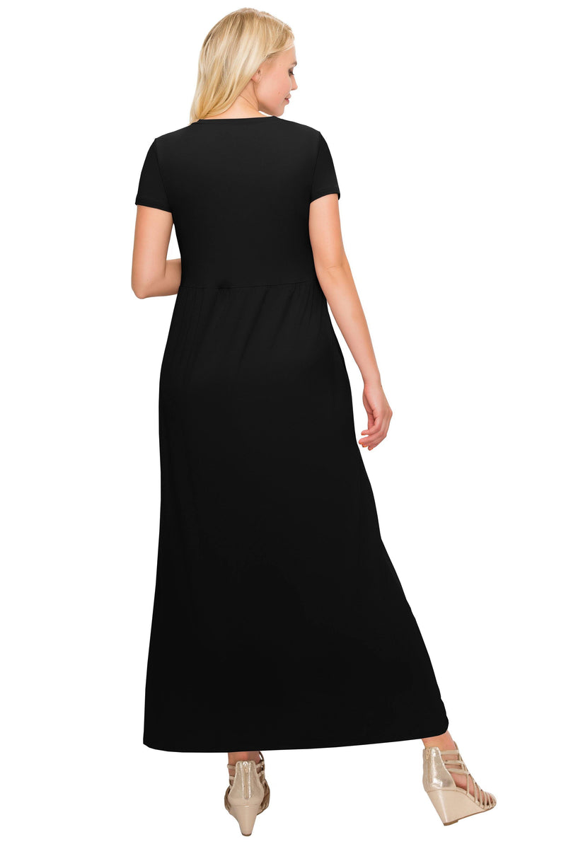 Maternity Maxi Dress -Short Sleeve Maternity Dress - ALWAYS®