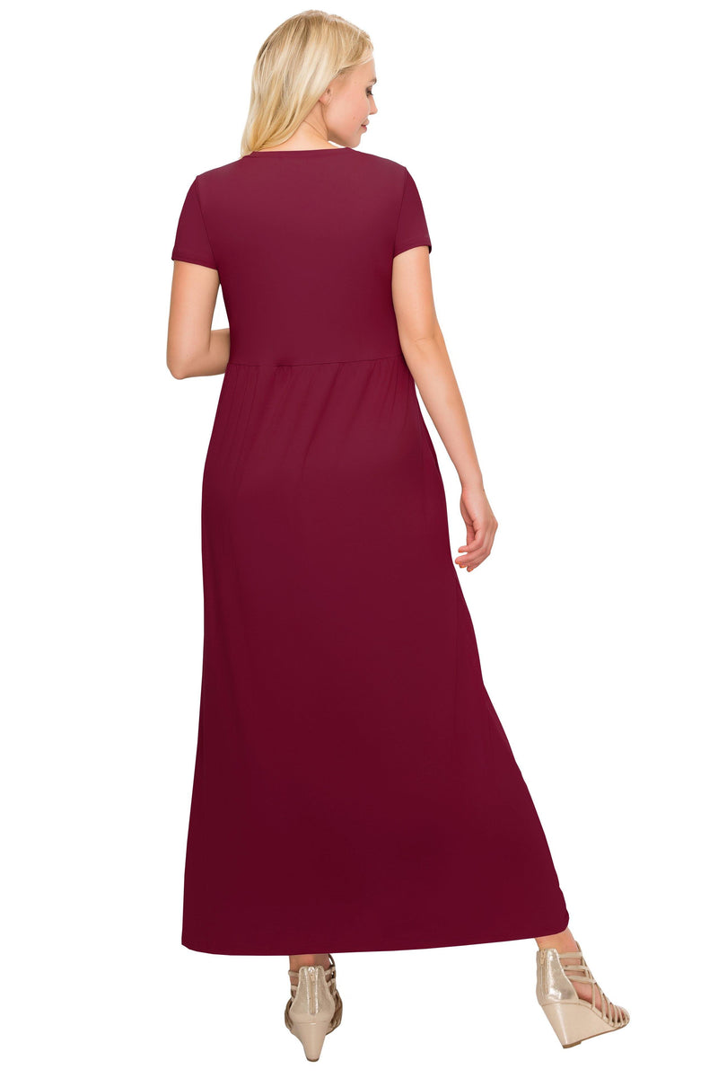 Maternity Maxi Dress -Short Sleeve Maternity Dress - ALWAYS®