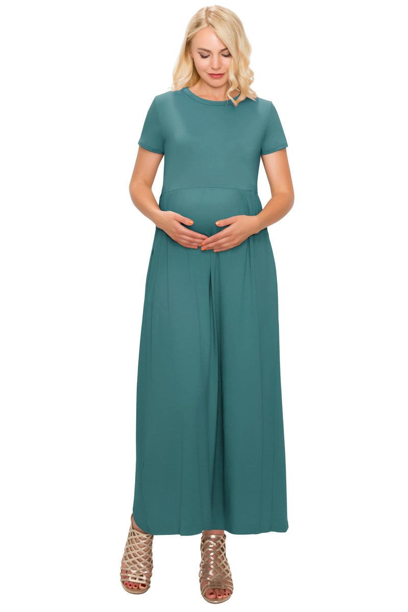 Maternity Maxi Dress -Short Sleeve Maternity Dress - ALWAYS®