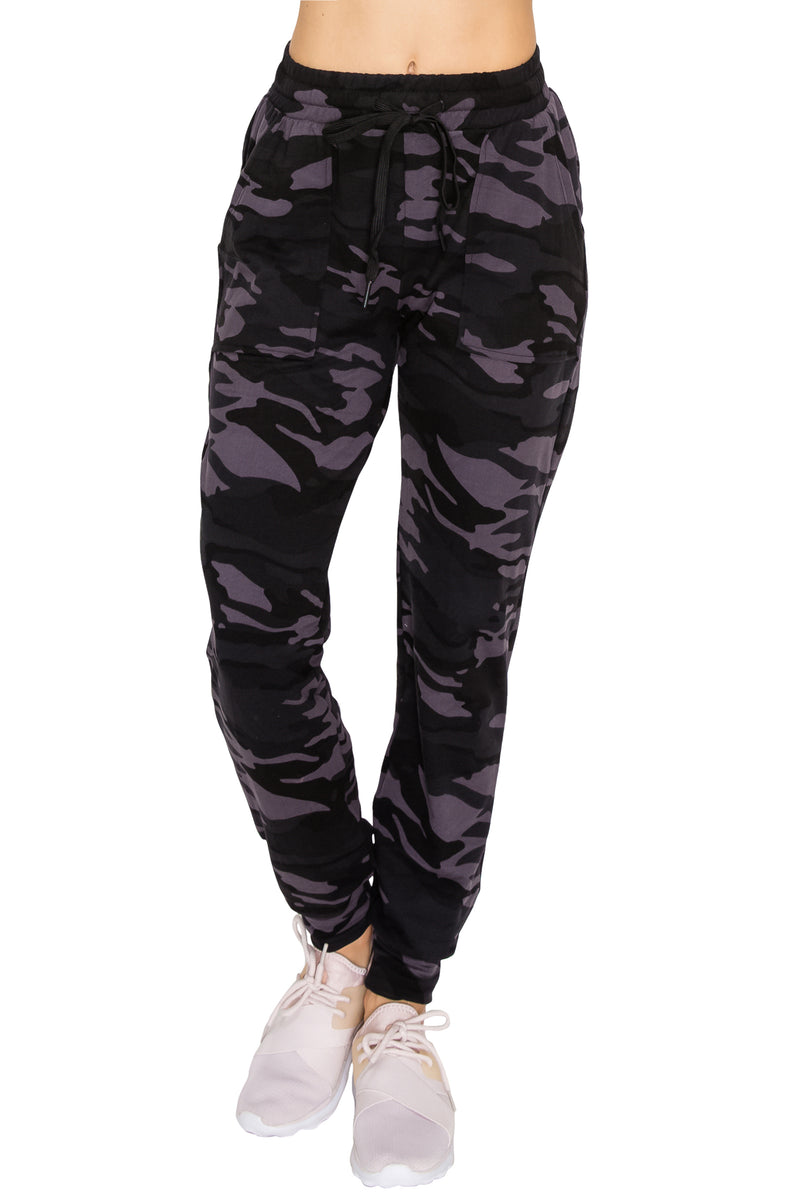 Jogger Sweatpants - Fleece Lined w/ Pockets - Print Designs