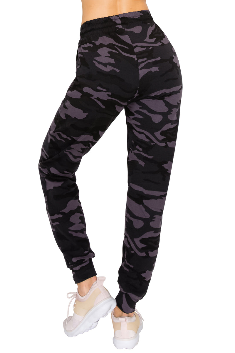 Jogger Sweatpants - Fleece Lined w/ Pockets - Print Designs