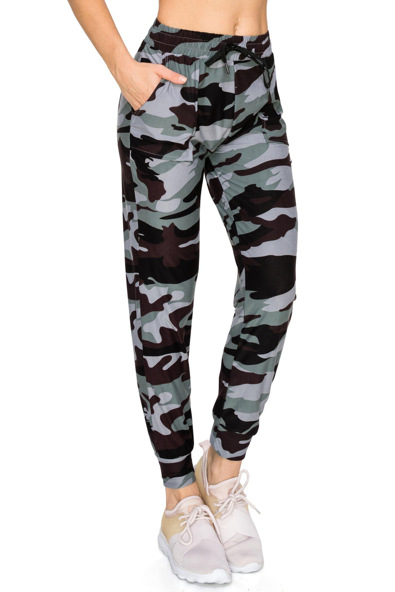 Print Design Jogger Pants - Super Skinny Fit Lightweight Premium Soft Stretch Drawstrings Pockets Jogger - ALWAYS®