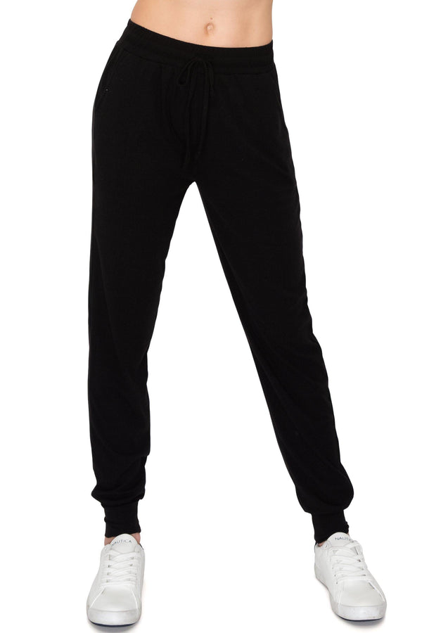 Ribbed Jogger Sweatpants - Rib-Knit Lightweight Soft Stretch Pockets Pants - ALWAYS®