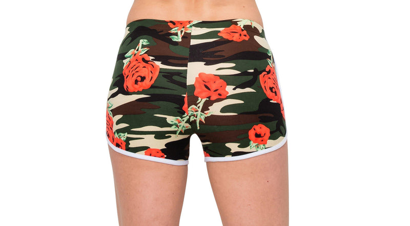Print Designs Camo/Floral Yoga Shorts - ALWAYS®
