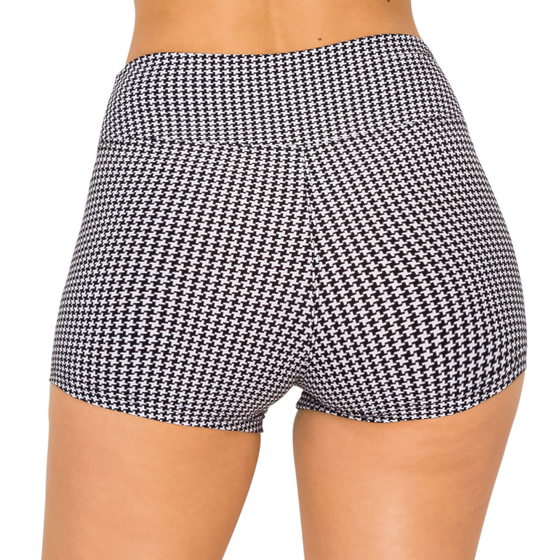 Print Design Yoga Shorts - 3" Waistband