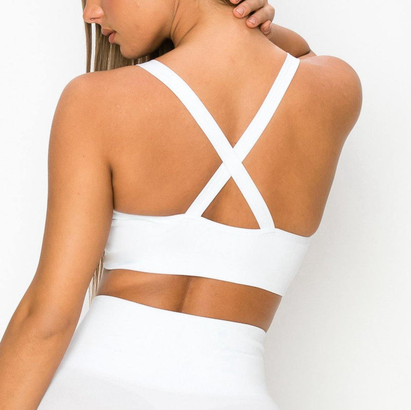 ALWAYS Women's Seamless Tank Top – Active Crisscross Back Crop Top - ALWAYS®