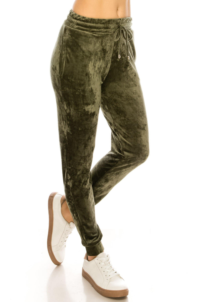 Premium Velvet Joggers for Women - Ultra-Soft Warm Velour Pants