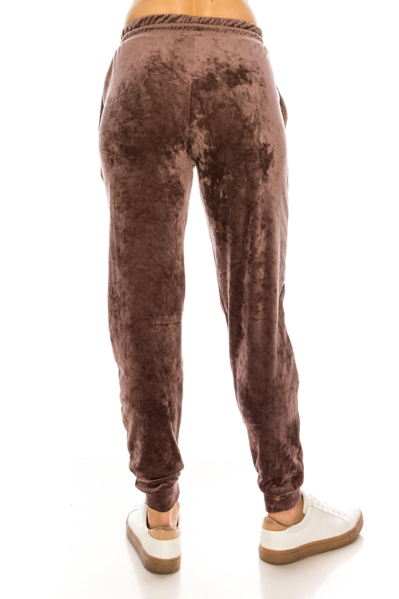Velvet Velour Joggers - Solid Basic Premium Soft Stretch Warm Winter Sweatpants Joggers - ALWAYS®