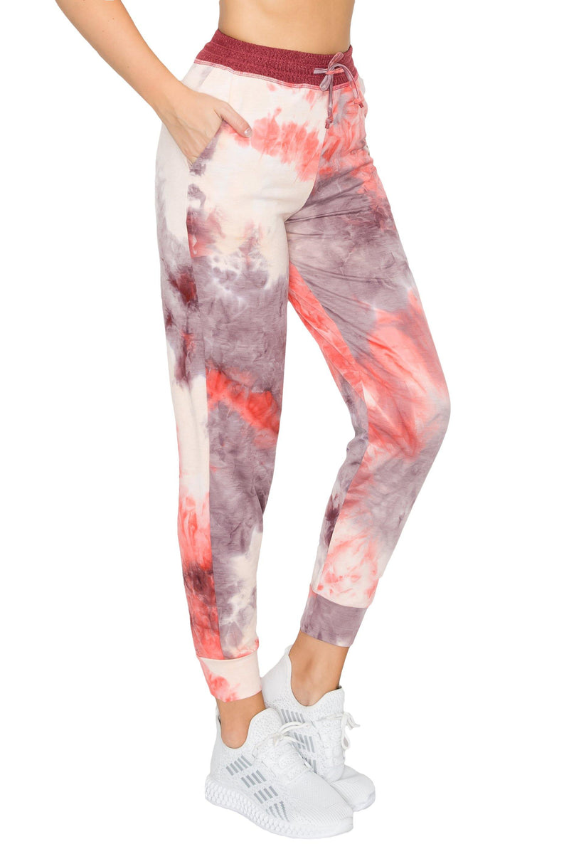 ALWAYS Women's French Terry Joggers - Tie Dye Casual Elastic Drawstring with Pockets Pants - ALWAYS®