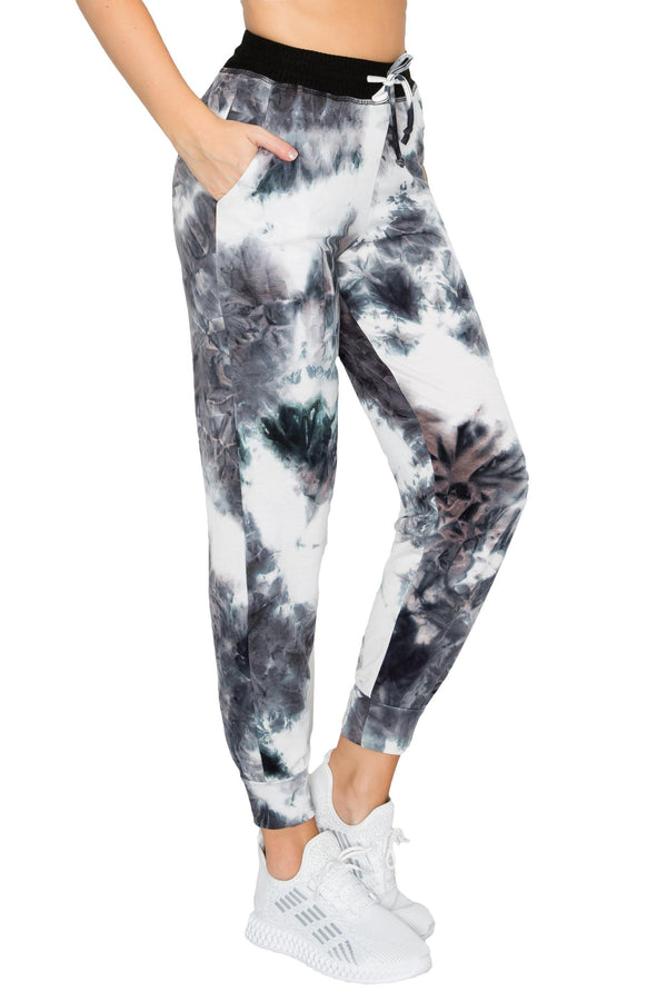 ALWAYS Women's French Terry Joggers - Tie Dye Casual Elastic Drawstring with Pockets Pants - ALWAYS®