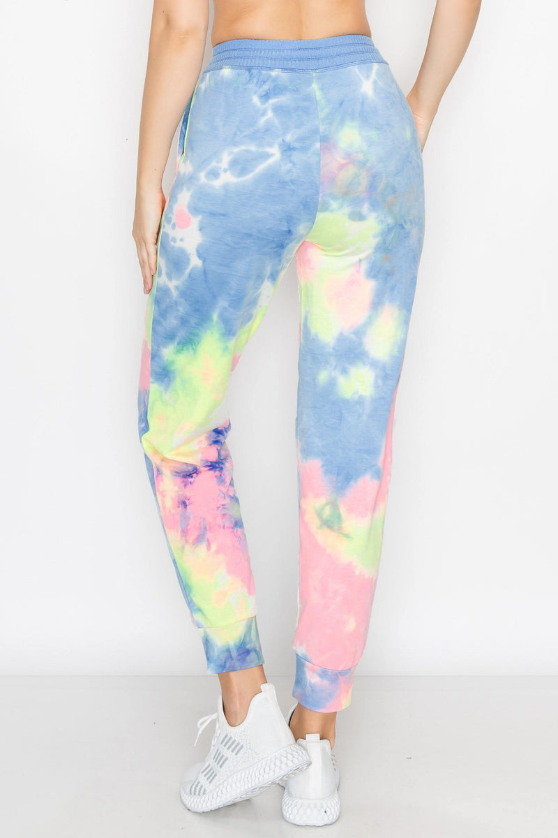 ALWAYS Women's French Terry Joggers - Tie Dye Casual Elastic Drawstring with Pockets Pants - ALWAYS®