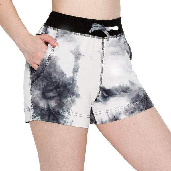 ALWAYS Women's Tie Dye French Terry 3" Shorts - Yoga Casual Jersey Elastic Drawstring Lounge Pajama Running Shorts with Pockets - ALWAYS®