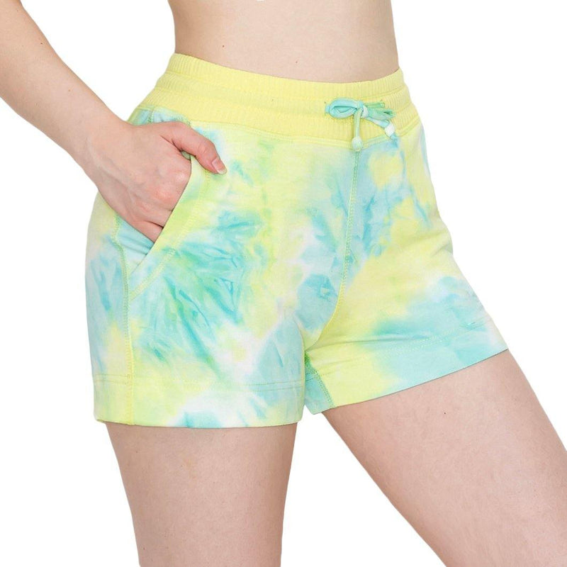 ALWAYS Women's Tie Dye French Terry 3" Shorts - Yoga Casual Jersey Elastic Drawstring Lounge Pajama Running Shorts with Pockets - ALWAYS®